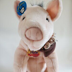 BABE and friends talking pig Vintage 1998 Plush Interactive Pig with Mice New